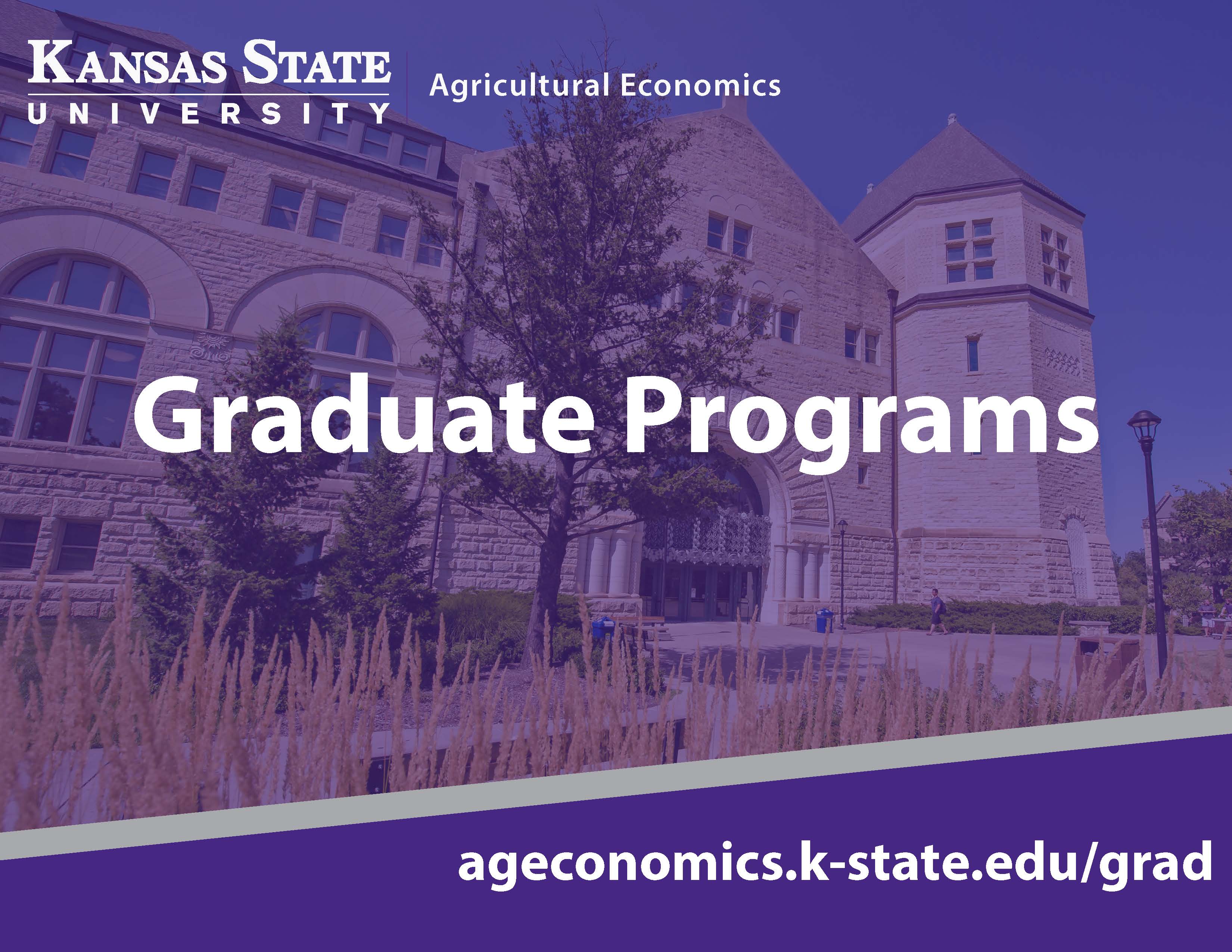 Graduate Programs KState Agricultural Economics