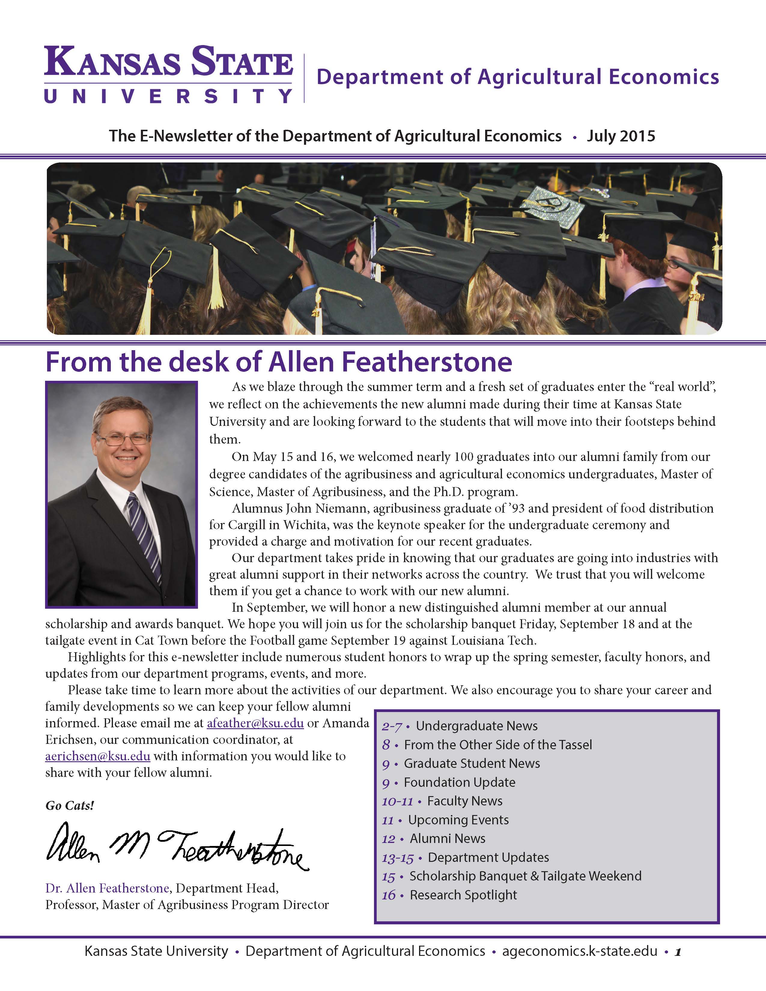 Summer 2015 enewsletter